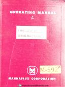Magnaflux-Magnaflux Type ANQ-484.5, 483 & 485, Testing System, Operations & Parts Manual-ANQ-483-ANQ-484.5-ANQ-485-02